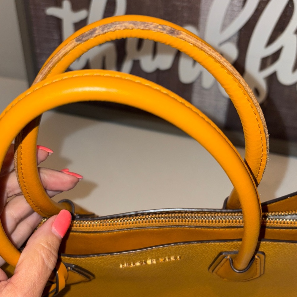 Michael Kors Mustard Satchel Bag - Picture 5 of 12